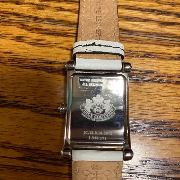Juicy Couture White Watch Silver Face - Picture 6 of 7